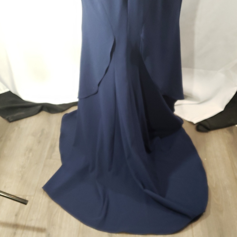 Zac Posen Gorgeous Navy Gown NWT Size 12 - Picture 5 of 8